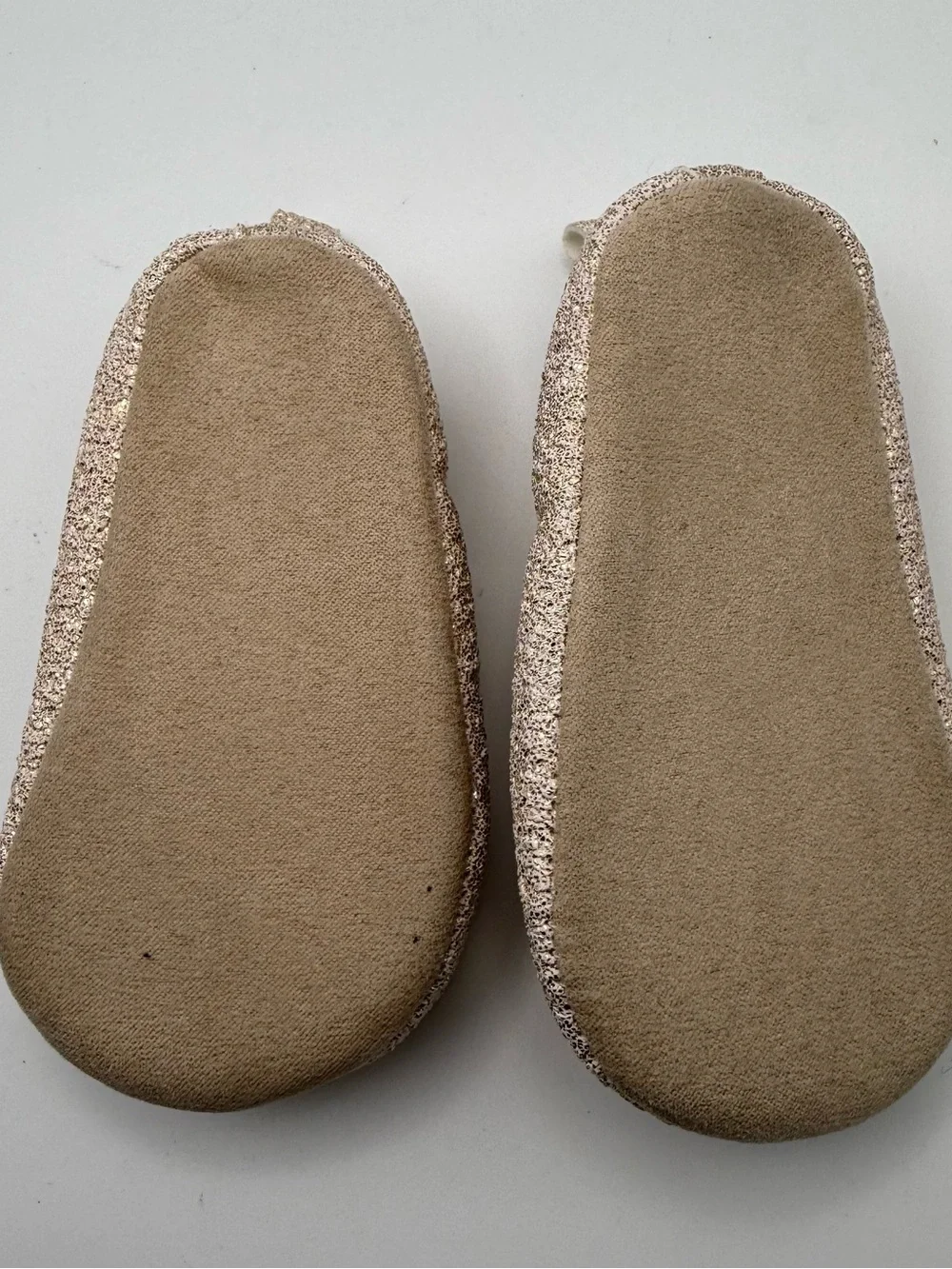 Carter's Glitter Flower Ballet Flats - Champagne Gold
